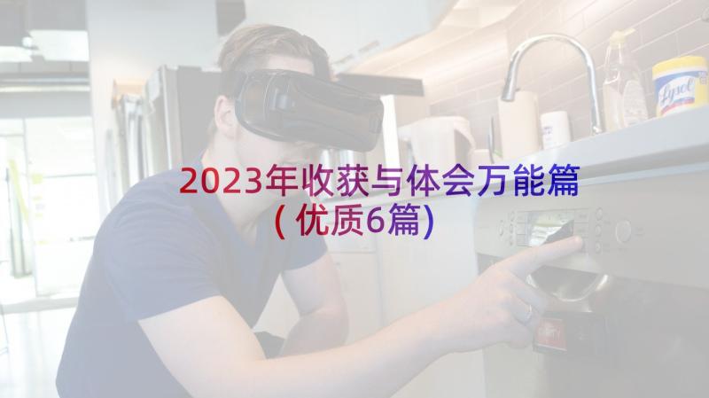 2023年收获与体会万能篇(优质6篇)