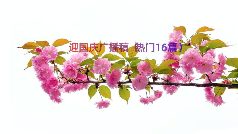 迎国庆广播稿（热门16篇）