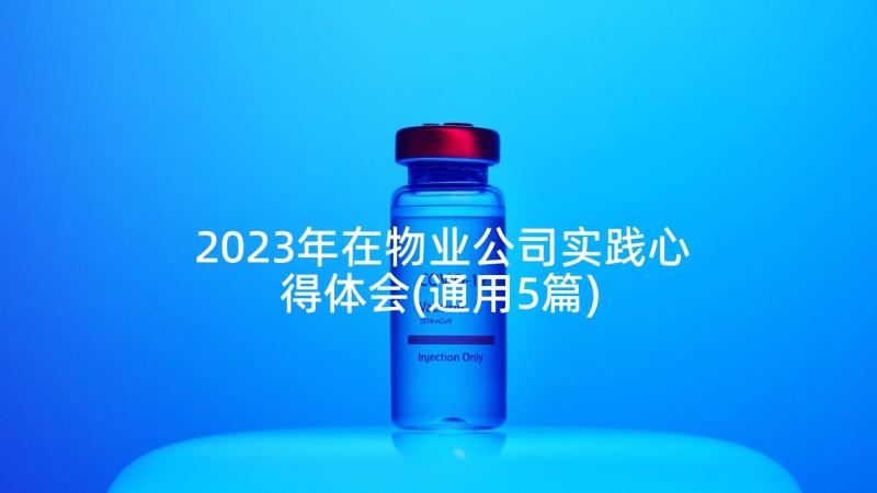 2023年在物业公司实践心得体会(通用5篇)