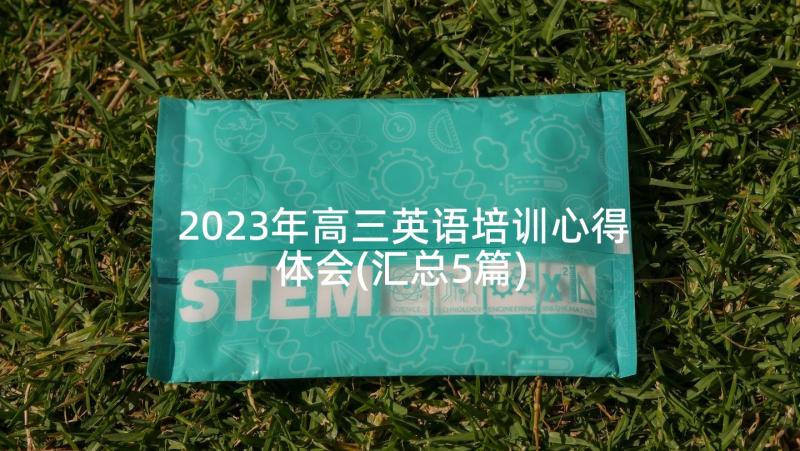 2023年高三英语培训心得体会(汇总5篇)