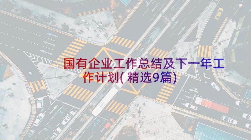 国有企业工作总结及下一年工作计划(精选9篇)