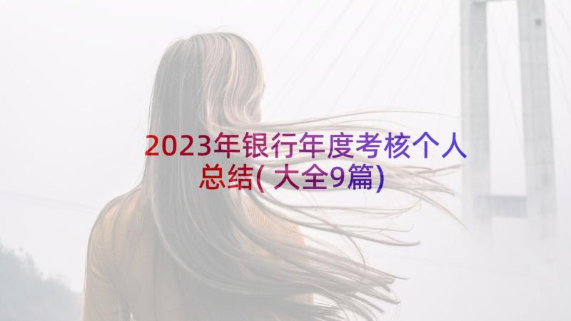 2023年银行年度考核个人总结(大全9篇)