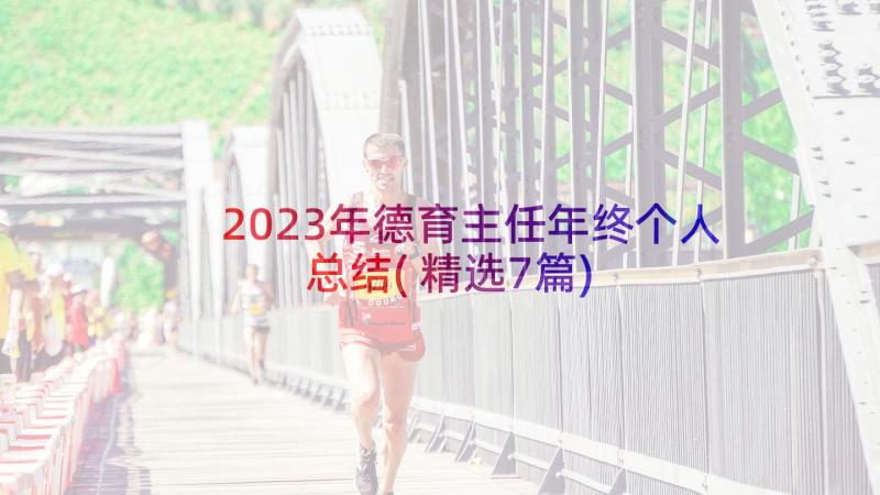 2023年德育主任年终个人总结(精选7篇)