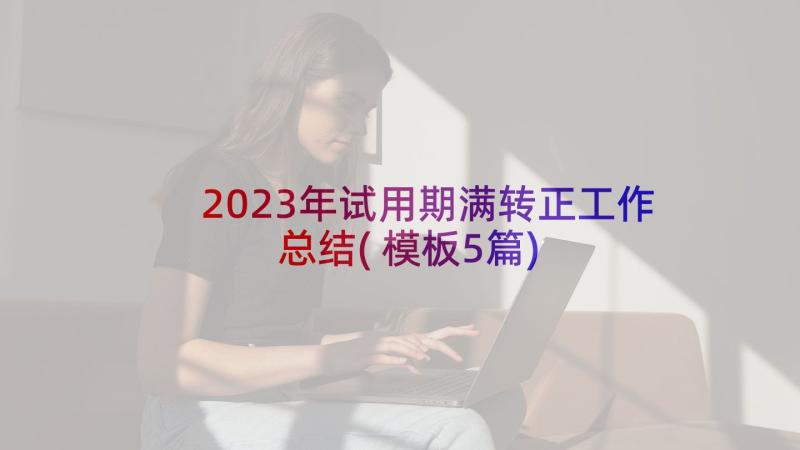 2023年试用期满转正工作总结(模板5篇)