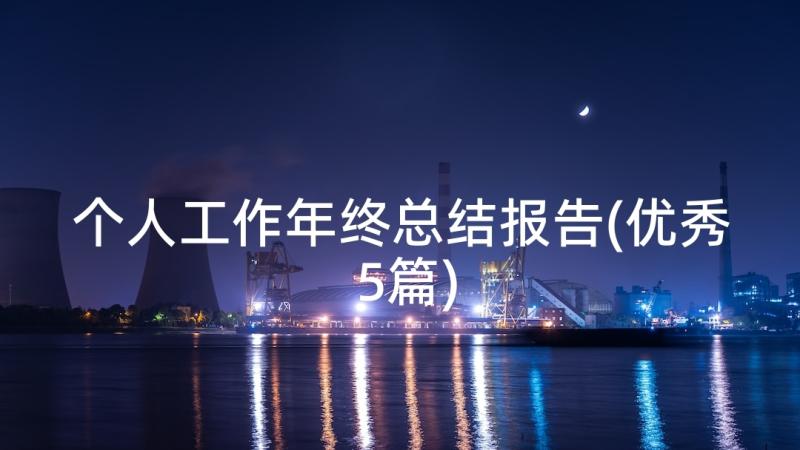 个人工作年终总结报告(优秀5篇)