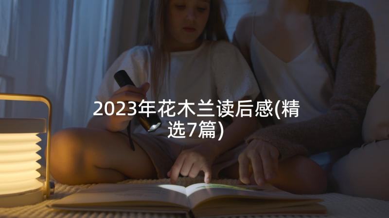 2023年花木兰读后感(精选7篇)