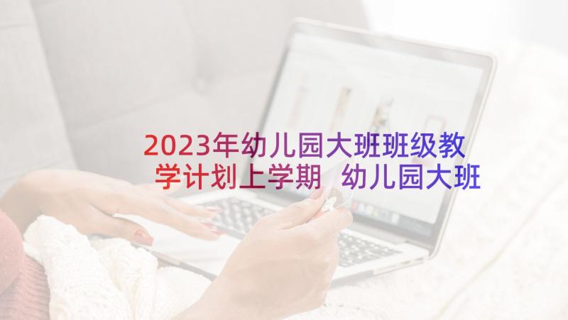 2023年幼儿园大班班级教学计划上学期 幼儿园大班班级学期教学计划(模板5篇)