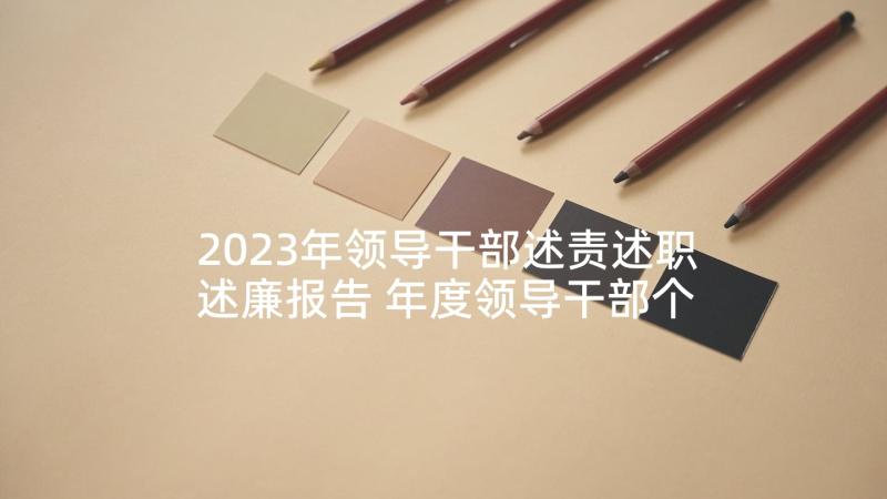 2023年领导干部述责述职述廉报告 年度领导干部个人述责述廉报告(大全8篇)