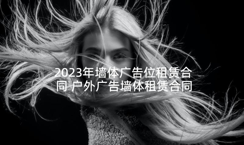 2023年墙体广告位租赁合同 户外广告墙体租赁合同(大全5篇)