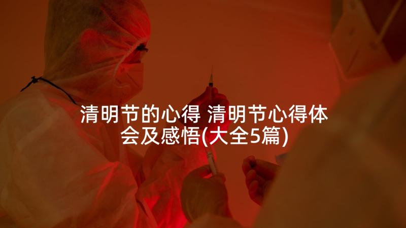 清明节的心得 清明节心得体会及感悟(大全5篇)