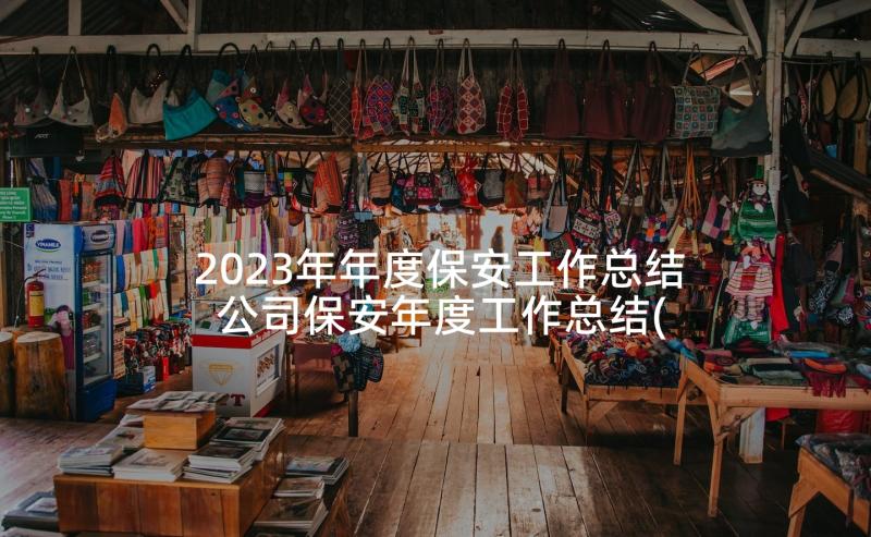 2023年年度保安工作总结 公司保安年度工作总结(模板5篇)