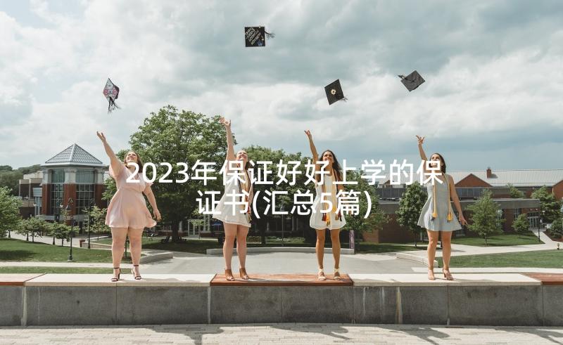 2023年保证好好上学的保证书(汇总5篇)