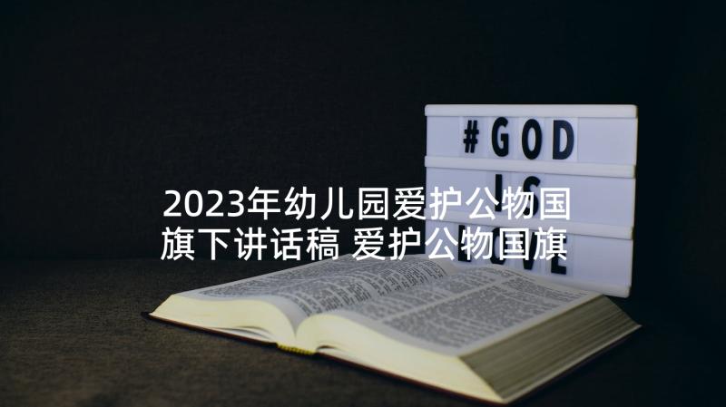 2023年幼儿园爱护公物国旗下讲话稿 爱护公物国旗下讲话稿(优秀6篇)