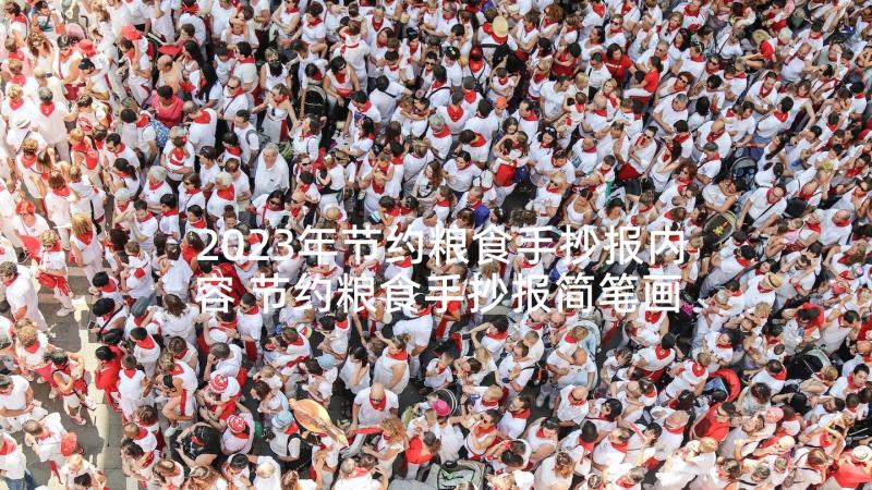 2023年节约粮食手抄报内容 节约粮食手抄报简笔画(汇总9篇)