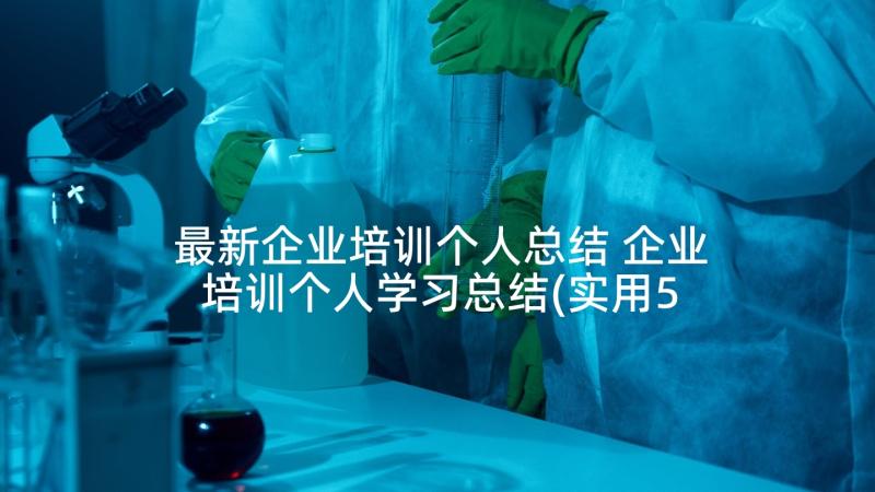 最新企业培训个人总结 企业培训个人学习总结(实用5篇)