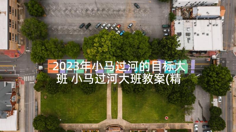 2023年小马过河的目标大班 小马过河大班教案(精选5篇)