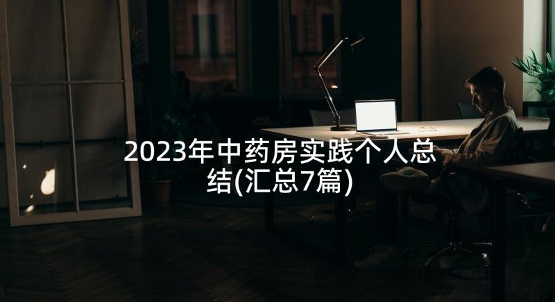 2023年中药房实践个人总结(汇总7篇)