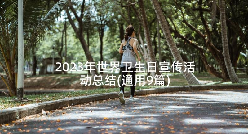 2023年世界卫生日宣传活动总结(通用9篇)