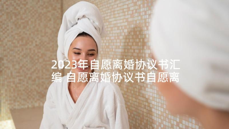 2023年自愿离婚协议书汇编 自愿离婚协议书自愿离婚协议书(精选8篇)