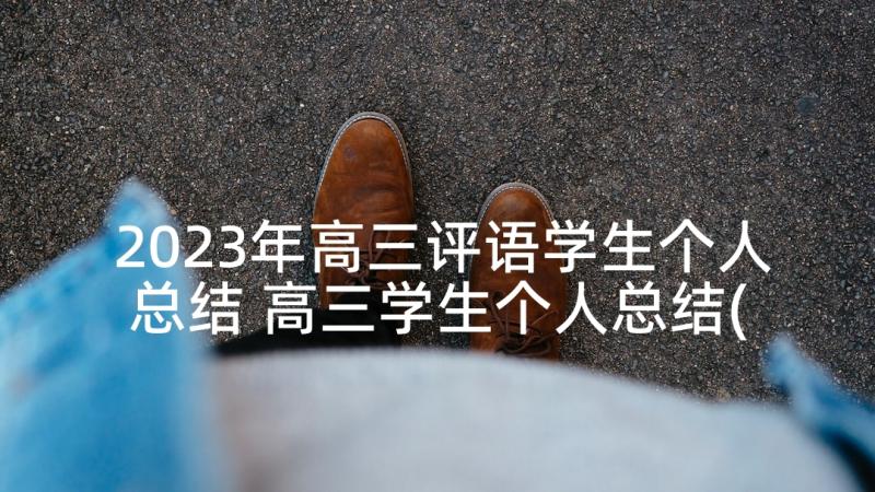 2023年高三评语学生个人总结 高三学生个人总结(优秀7篇)