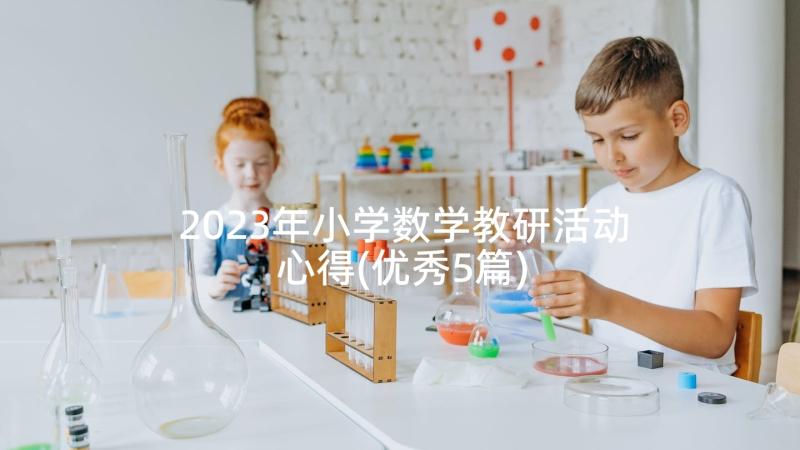 2023年小学数学教研活动心得(优秀5篇)