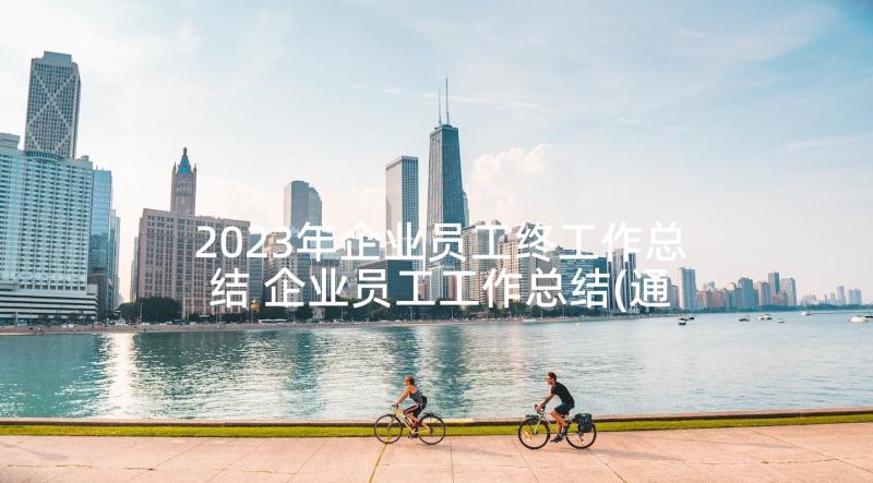 2023年企业员工终工作总结 企业员工工作总结(通用8篇)