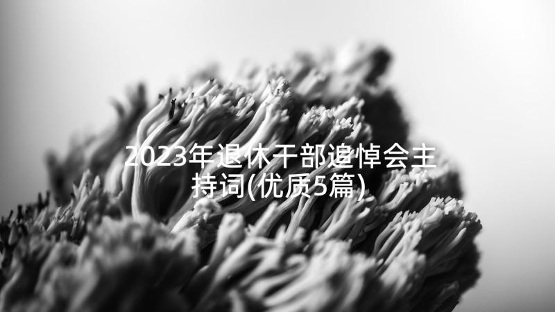 2023年退休干部追悼会主持词(优质5篇)