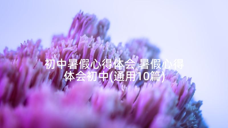 初中暑假心得体会 暑假心得体会初中(通用10篇)