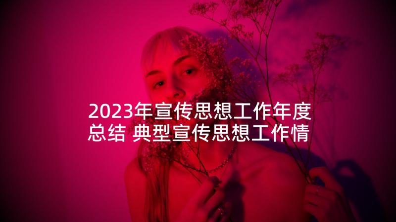 2023年宣传思想工作年度总结 典型宣传思想工作情况汇报(实用5篇)