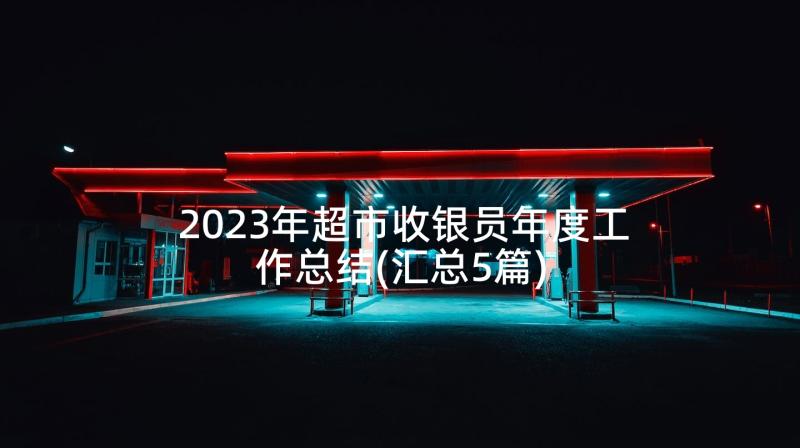 2023年超市收银员年度工作总结(汇总5篇)