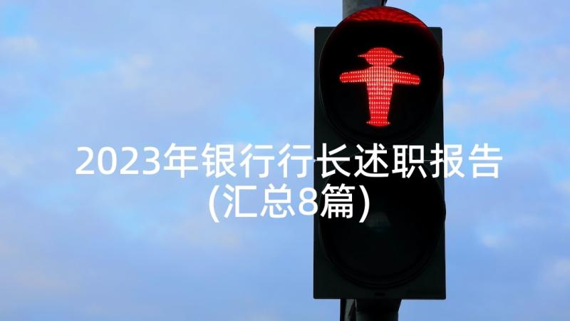 2023年银行行长述职报告(汇总8篇)