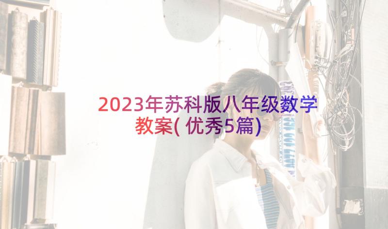 2023年苏科版八年级数学教案(优秀5篇)