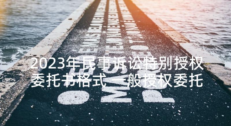 2023年民事诉讼特别授权委托书格式 一般授权委托书格式(精选6篇)