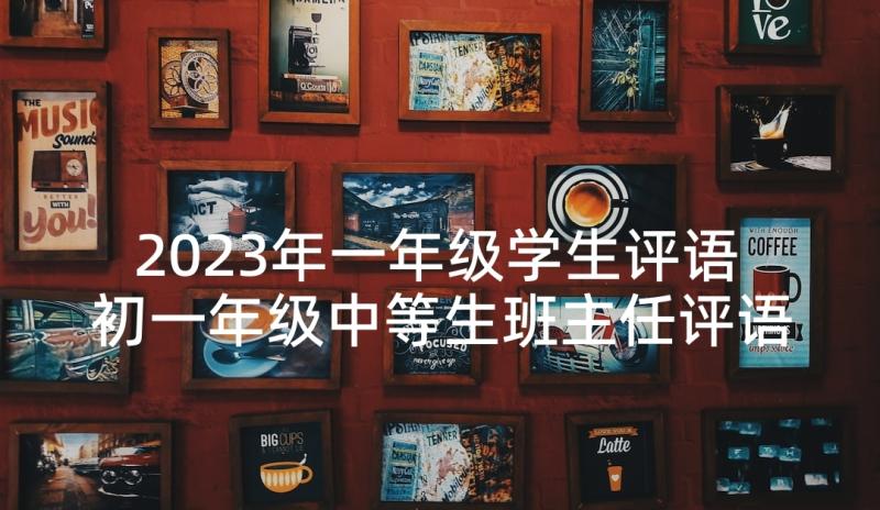 2023年一年级学生评语 初一年级中等生班主任评语(精选5篇)