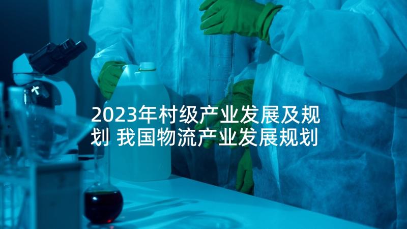 2023年村级产业发展及规划 我国物流产业发展规划的几点意见(模板5篇)