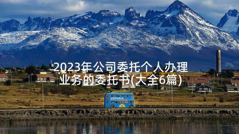 2023年公司委托个人办理业务的委托书(大全6篇)