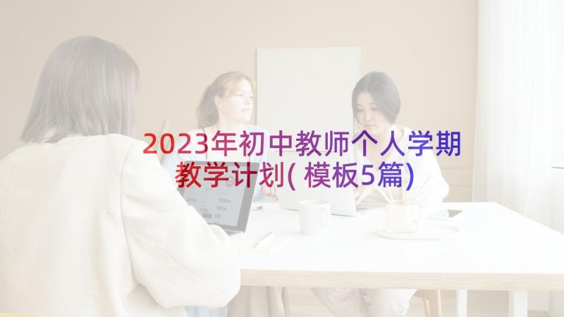 2023年初中教师个人学期教学计划(模板5篇)