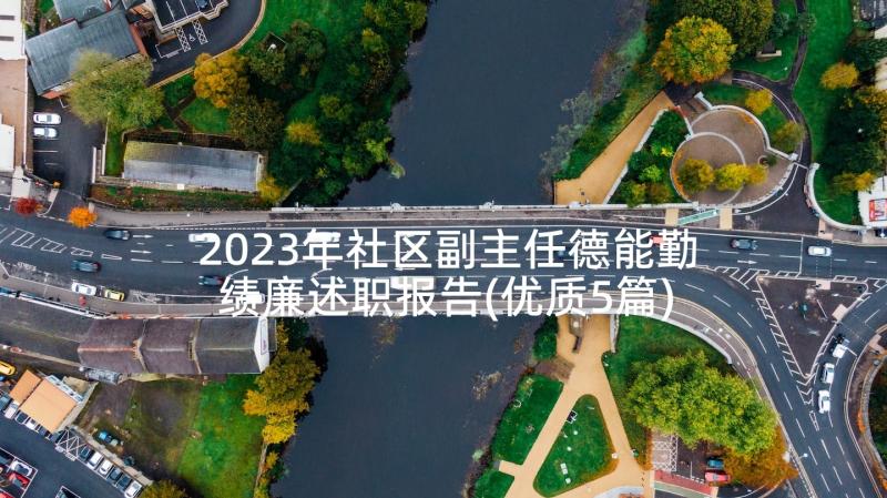 2023年社区副主任德能勤绩廉述职报告(优质5篇)