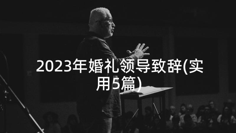 2023年婚礼领导致辞(实用5篇)