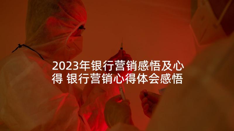 2023年银行营销感悟及心得 银行营销心得体会感悟(大全5篇)