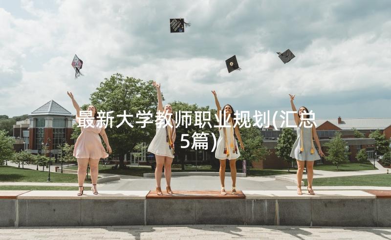 最新大学教师职业规划(汇总5篇)