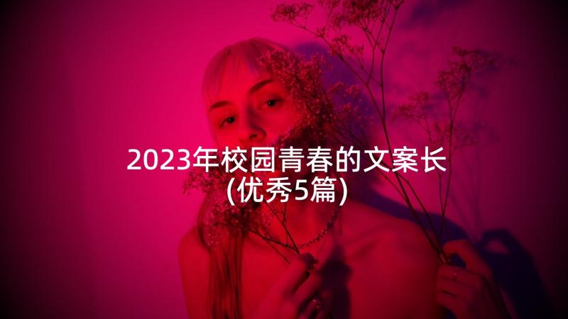 2023年校园青春的文案长(优秀5篇)