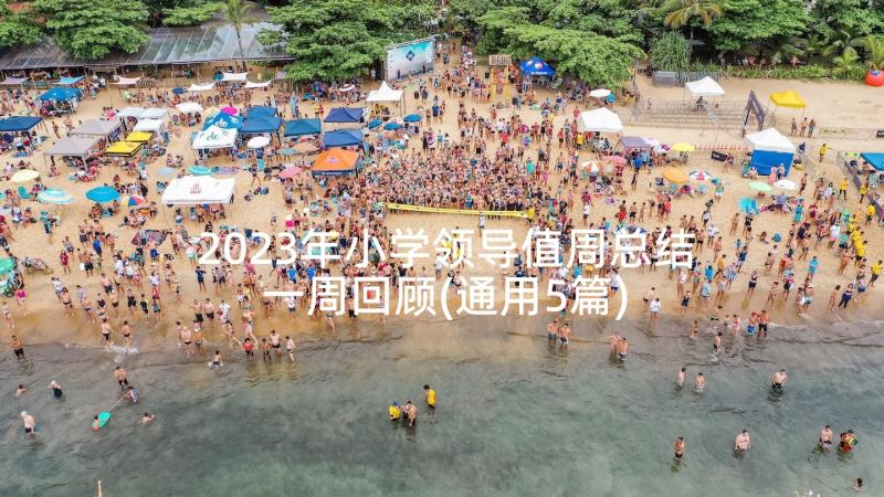 2023年小学领导值周总结一周回顾(通用5篇)