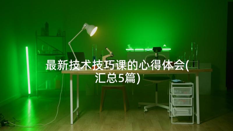 最新技术技巧课的心得体会(汇总5篇)