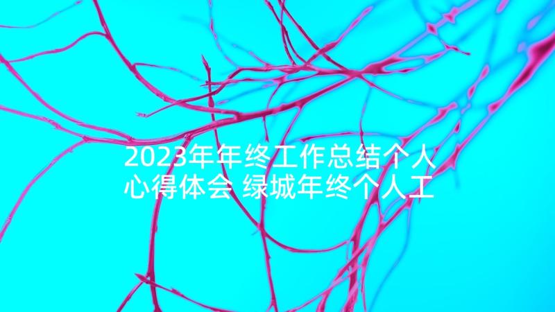 2023年年终工作总结个人心得体会 绿城年终个人工作心得体会(汇总8篇)