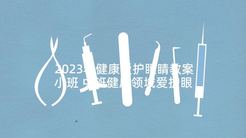 2023年健康爱护眼睛教案小班 中班健康领域爱护眼睛教案(大全5篇)