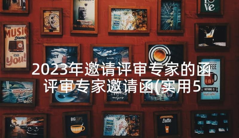 2023年邀请评审专家的函 评审专家邀请函(实用5篇)