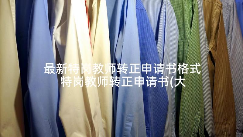 最新特岗教师转正申请书格式 特岗教师转正申请书(大全8篇)