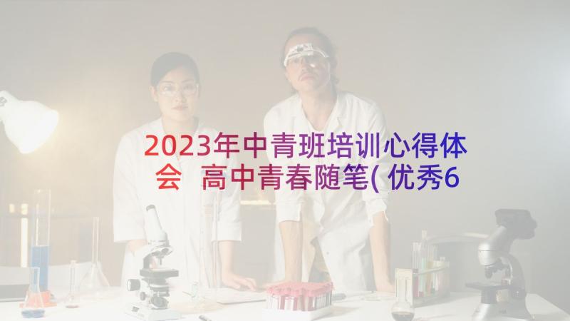 2023年中青班培训心得体会 高中青春随笔(优秀6篇)