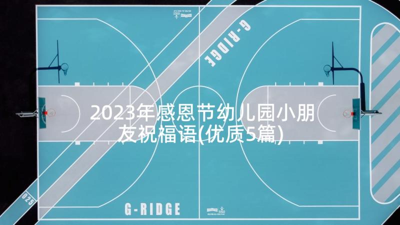 2023年感恩节幼儿园小朋友祝福语(优质5篇)